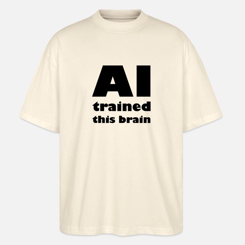 Die Roboter Intelligenz - Stanley/Stella Oversized Unisex Bio T-Shirt Blaster 2.0 - Natur