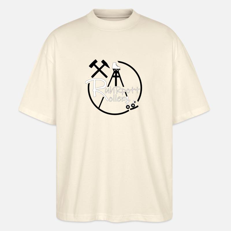 RuhrpottRollerz Rollers 🛼 - T-shirt bio Blaster 2.0 coupe oversize Stanley/Stella Unisexe - écru doux