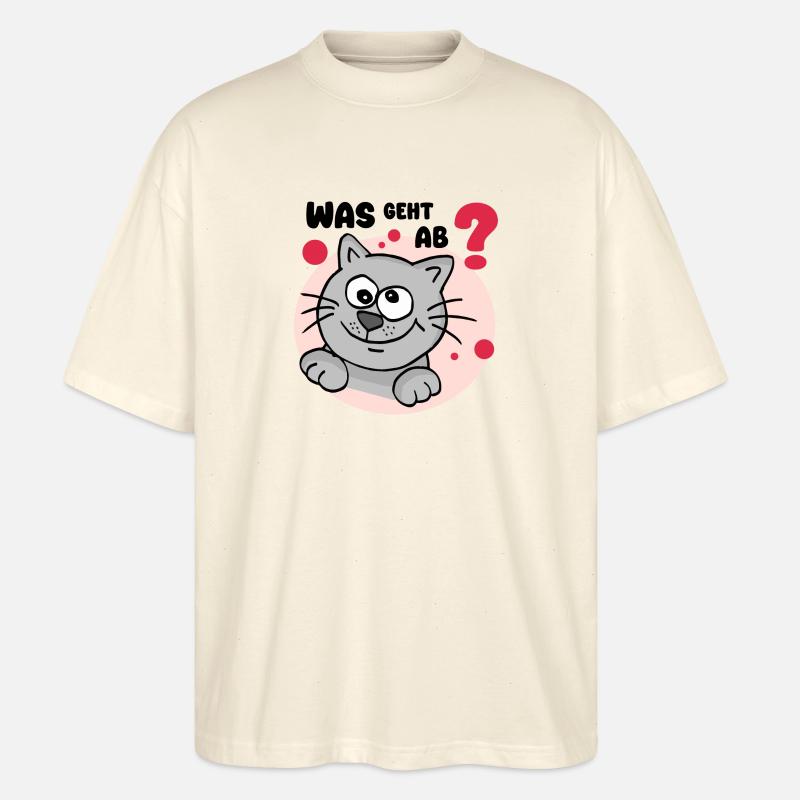 Was geht ab? - Stanley/Stella Oversized Unisex Bio T-Shirt Blaster 2.0 - Natur