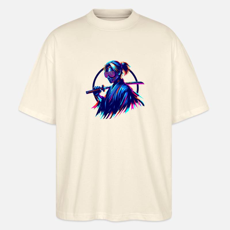 Samurai future - Stanley/Stella Oversized Unisex Bio T-Shirt Blaster 2.0 - Natur