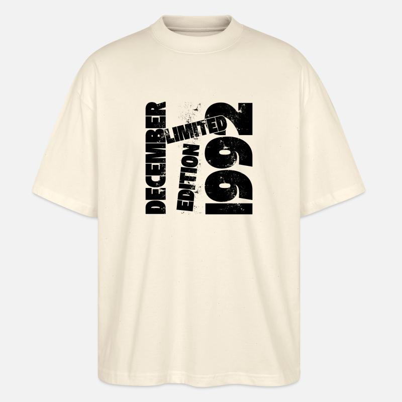 DECEMBRE 1992 LIMITED EDITION - T-shirt bio Blaster 2.0 coupe oversize Stanley/Stella Unisexe - écru doux