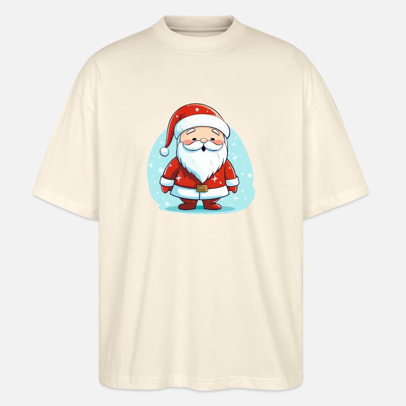 Weihnachtsmann - Stanley/Stella Oversized Unisex Bio T-Shirt Blaster 2.0 - Natur