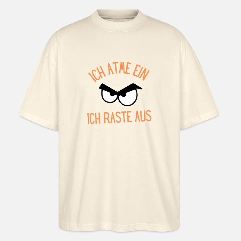 Ich atme ein - Stanley/Stella Oversized Unisex Bio T-Shirt Blaster 2.0 - Natur