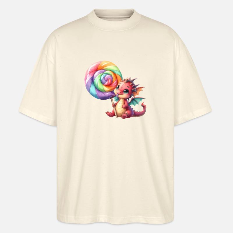 Sucette Petit Dragon - T-shirt bio Blaster 2.0 coupe oversize Stanley/Stella Unisexe - écru doux