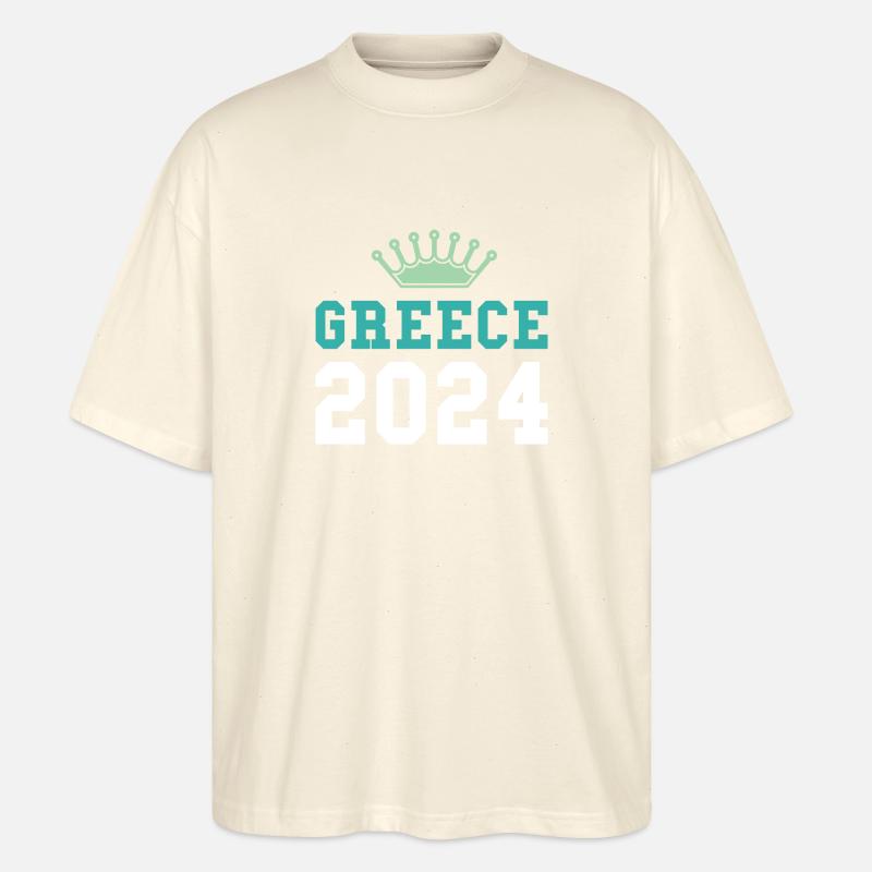 Grèce 2024 Krona - T-shirt bio Blaster 2.0 coupe oversize Stanley/Stella Unisexe - écru doux