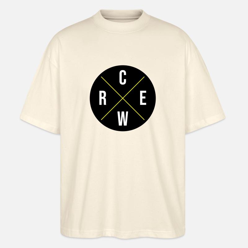 Cercle d’équipage - T-shirt bio Blaster 2.0 coupe oversize Stanley/Stella Unisexe - écru doux