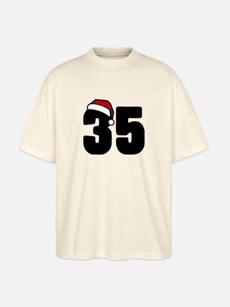 35 Numéro Noël - T-shirt bio Blaster 2.0 coupe oversize Stanley/Stella Unisexe - écru doux