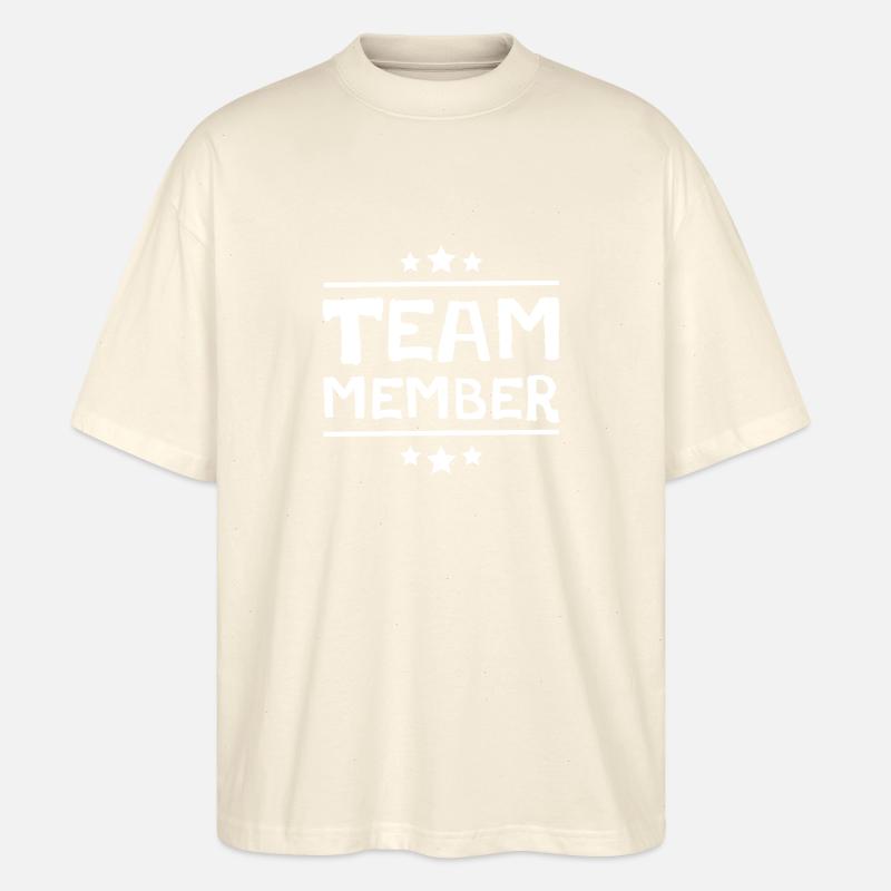 Team Mitglied - Stanley/Stella Oversized Unisex Bio T-Shirt Blaster 2.0 - Natur