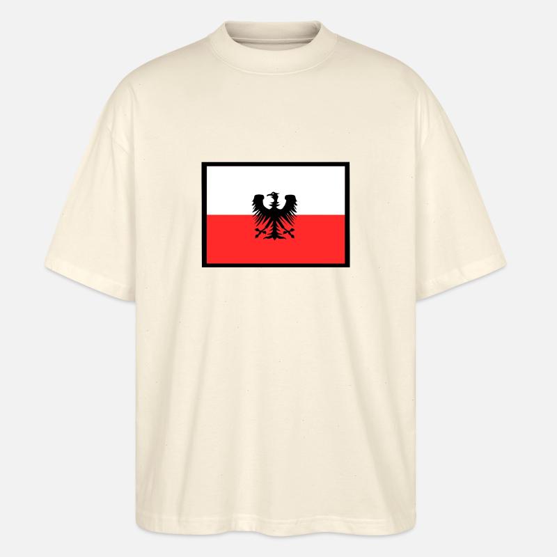 Die Unterstützer aus Polen - Stanley/Stella Oversized Unisex Bio T-Shirt Blaster 2.0 - Natur