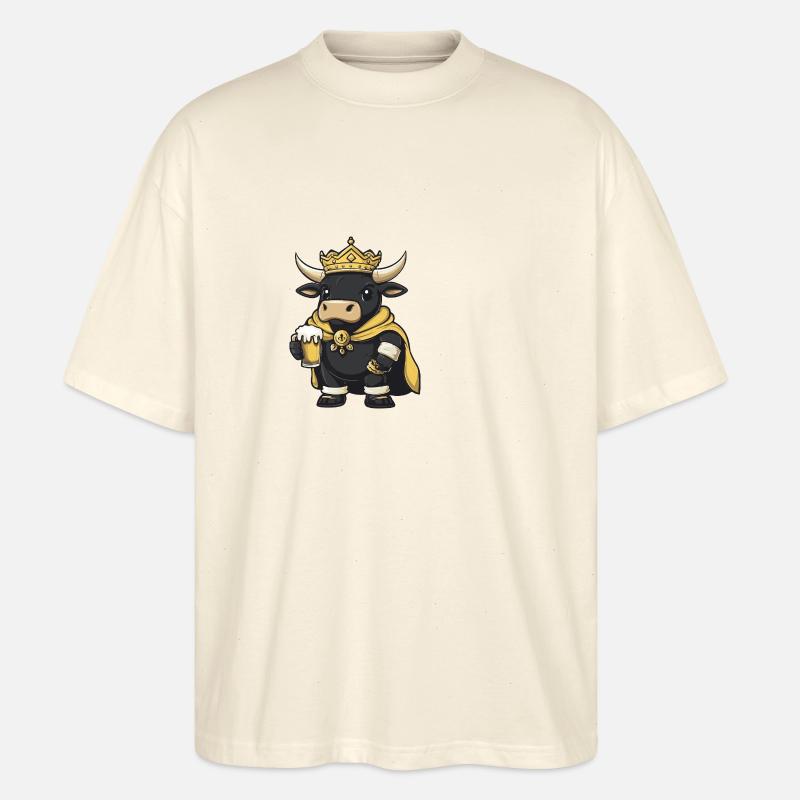 Stier Bier Lustig - Stanley/Stella Oversized Unisex Bio T-Shirt Blaster 2.0 - Natur