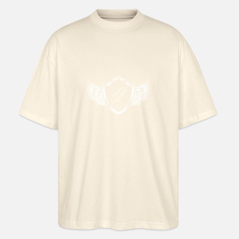 Pfeil und Bogen Wappen - Stanley/Stella Oversized Unisex Bio T-Shirt Blaster 2.0 - Natur