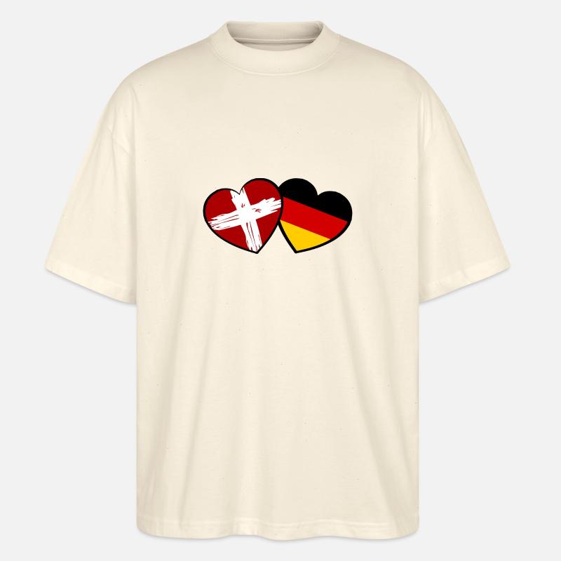 Die Schweizer Deutsche Liebe - Stanley/Stella Oversized Unisex Bio T-Shirt Blaster 2.0 - Natur
