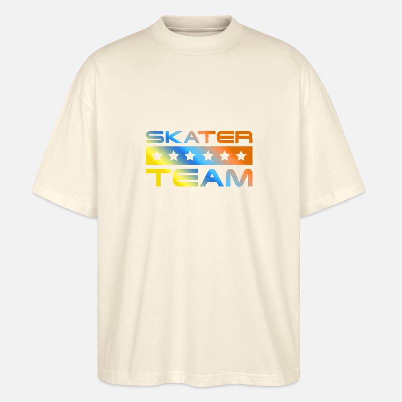 Skater Crew Bunt - Stanley/Stella Oversized Unisex Bio T-Shirt Blaster 2.0 - Natur