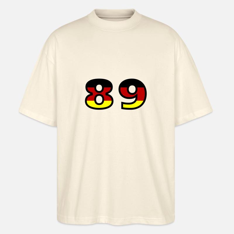 89 Numéro Allemagne Jersey - T-shirt bio Blaster 2.0 coupe oversize Stanley/Stella Unisexe - écru doux