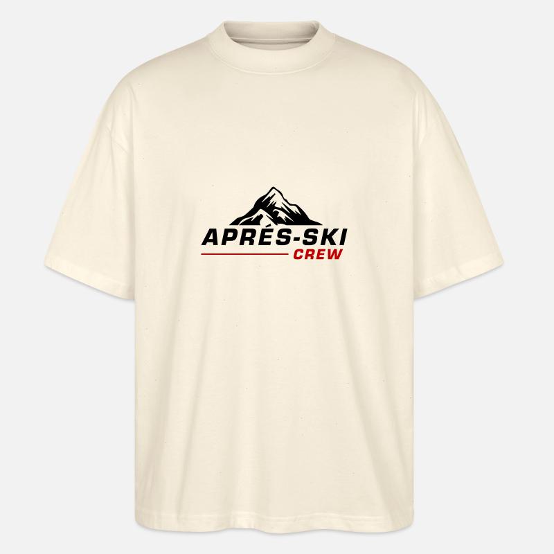 Équipe d’après-ski - T-shirt bio Blaster 2.0 coupe oversize Stanley/Stella Unisexe - écru doux