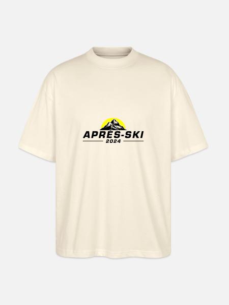 Après-ski 2024 - T-shirt bio Blaster 2.0 coupe oversize Stanley/Stella Unisexe - écru doux