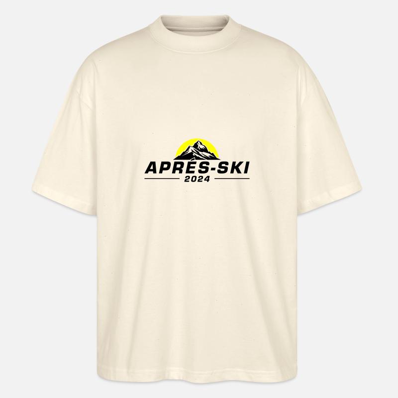 Après-ski 2024 - T-shirt bio Blaster 2.0 coupe oversize Stanley/Stella Unisexe - écru doux