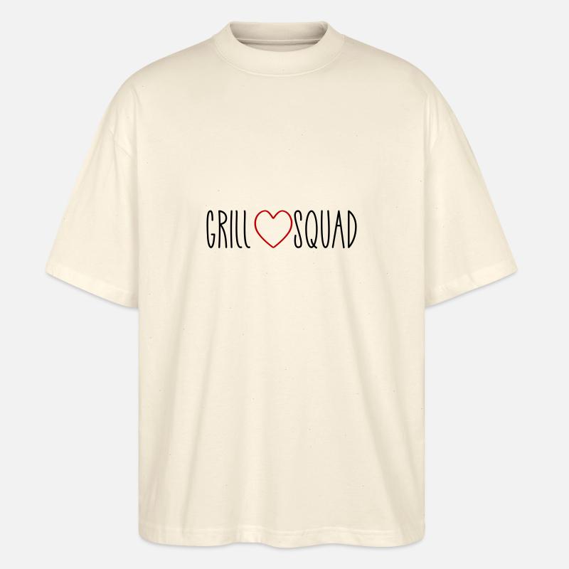 Grill Squad Herz - Stanley/Stella Oversized Unisex Bio T-Shirt Blaster 2.0 - Natur