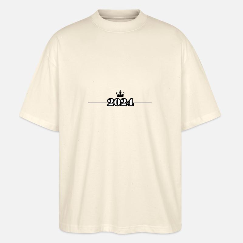 Couronne de l’année 2024 - T-shirt bio Blaster 2.0 coupe oversize Stanley/Stella Unisexe - écru doux