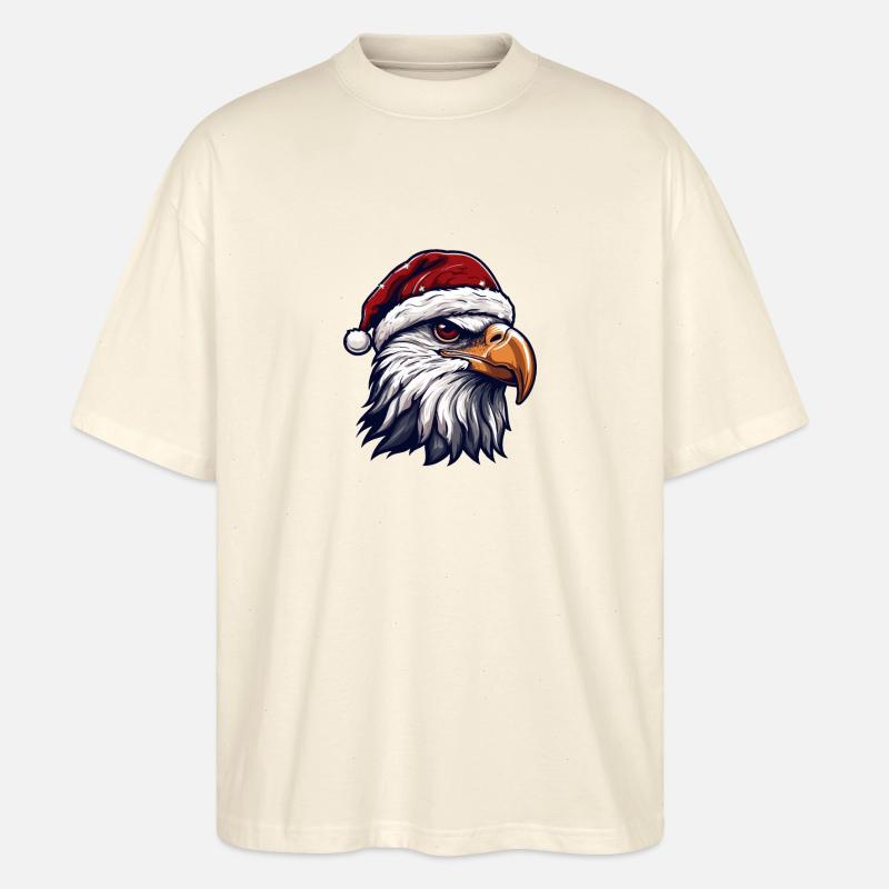 Tête d’aigle Noël Noë - T-shirt bio Blaster 2.0 coupe oversize Stanley/Stella Unisexe - écru doux