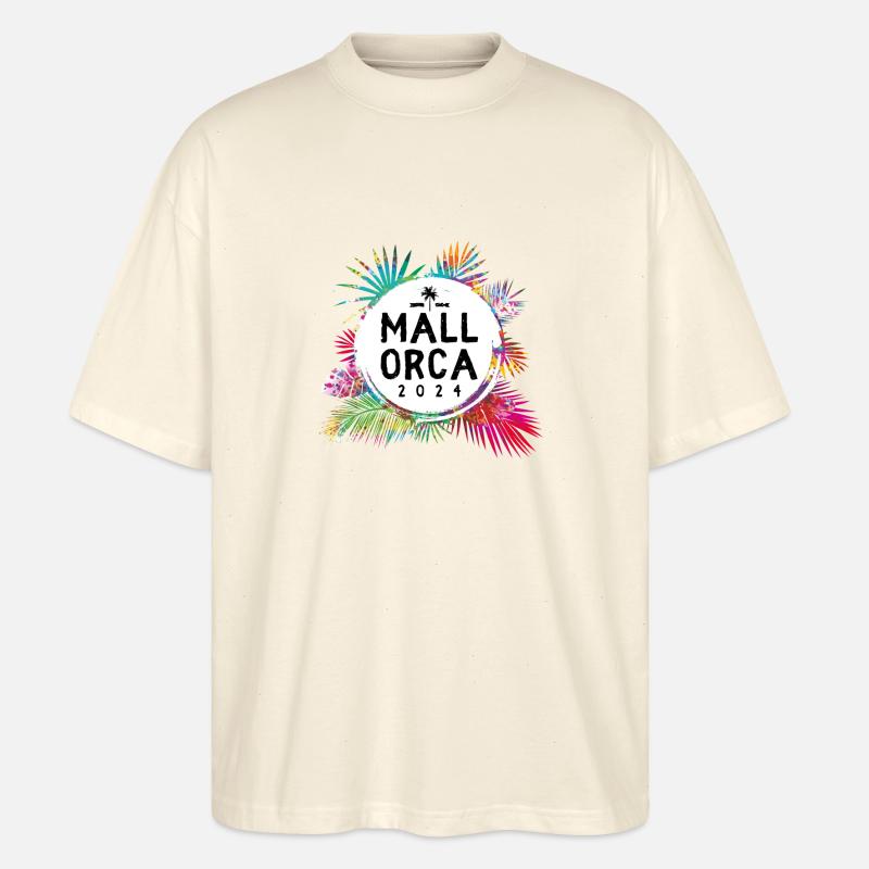 Mallorca 2024 Bunt - Stanley/Stella Oversized Unisex Bio T-Shirt Blaster 2.0 - Natur