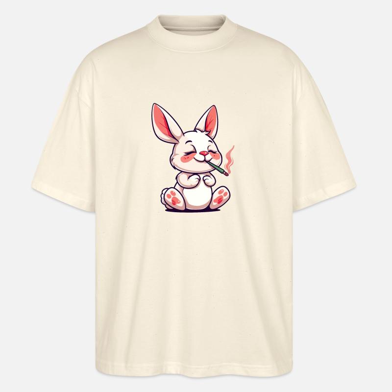 Hase Raucher Smoke Joint - Stanley/Stella Oversized Unisex Bio T-Shirt Blaster 2.0 - Natur