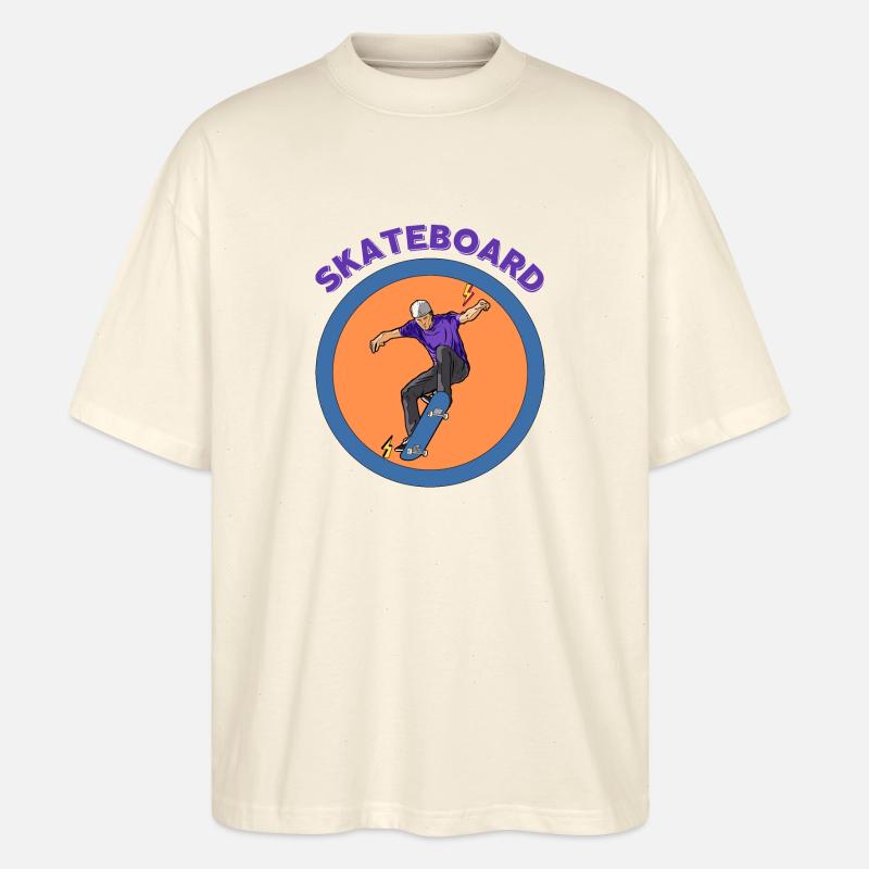 Skateboarding - Stanley/Stella Oversized Unisex Organic T-shirt Blaster 2.0 - soft Ecru