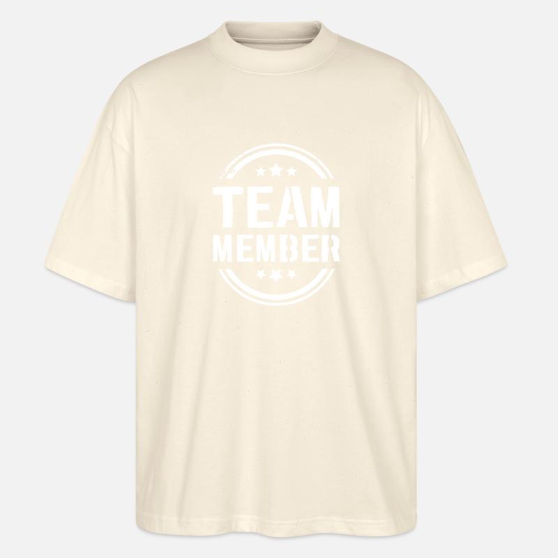Team Mitglied - Stanley/Stella Oversized Unisex Bio T-Shirt Blaster 2.0 - Natur
