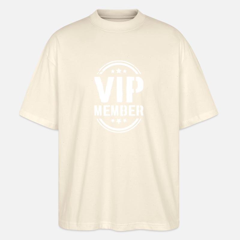 Vip Mitglied - Stanley/Stella Oversized Unisex Bio T-Shirt Blaster 2.0 - Natur