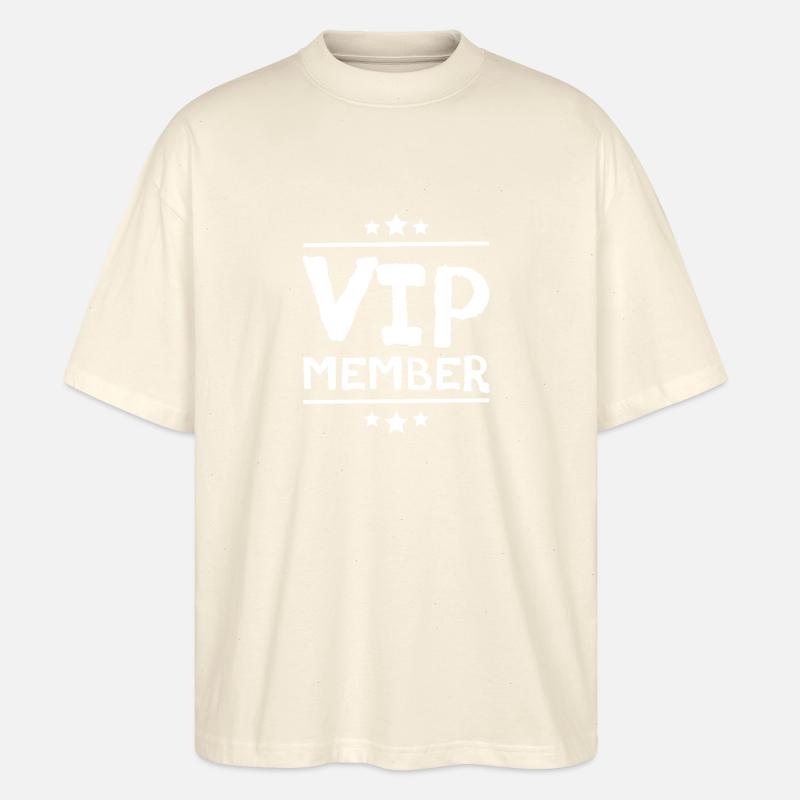 Vip Mitglied - Stanley/Stella Oversized Unisex Bio T-Shirt Blaster 2.0 - Natur