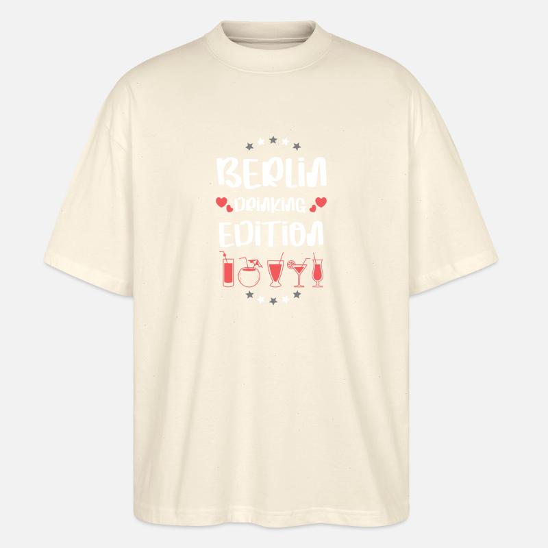 Berlin Drinking Team - Stanley/Stella Oversized Unisex Organic T-shirt Blaster 2.0 - soft Ecru