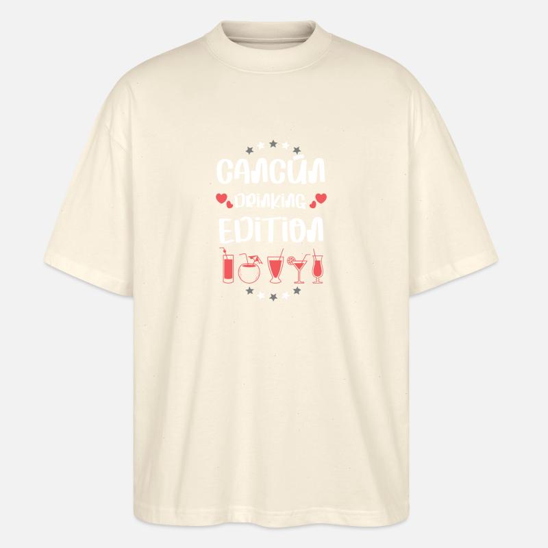 Cancun Drinking Team - Stanley/Stella Oversized Unisex Bio T-Shirt Blaster 2.0 - Natur