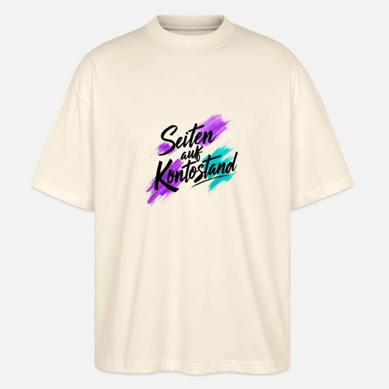 Seiten auf Kontostand - Stanley/Stella Oversized Unisex Bio T-Shirt Blaster 2.0 - Natur