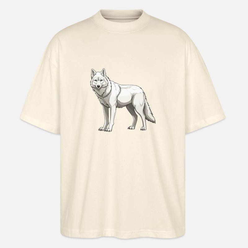 Wolf Tier - Stanley/Stella Oversized Unisex Bio T-Shirt Blaster 2.0 - Natur