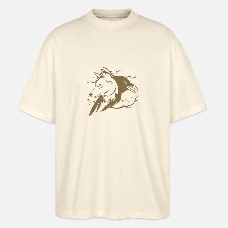 Wolf Rabe - Stanley/Stella Oversized Unisex Bio T-Shirt Blaster 2.0 - Natur