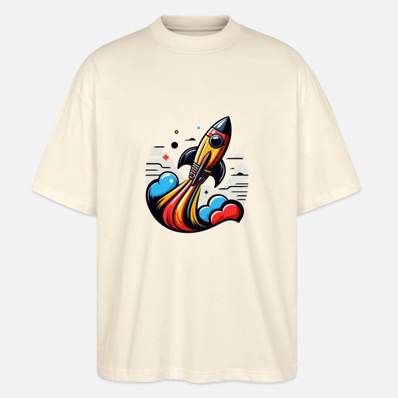 RAKETE - Stanley/Stella Oversized Unisex Bio T-Shirt Blaster 2.0 - Natur