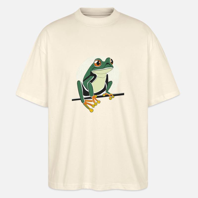 Frosch - Stanley/Stella Oversized Unisex Bio T-Shirt Blaster 2.0 - Natur
