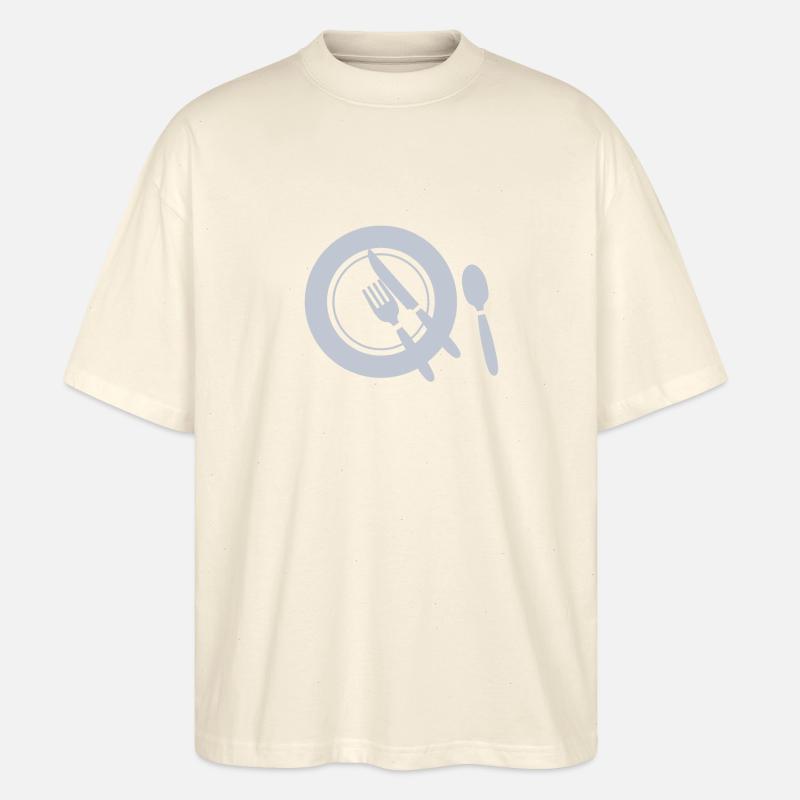 Assiette servie Icon BBQ complet - T-shirt bio Blaster 2.0 coupe oversize Stanley/Stella Unisexe - écru doux
