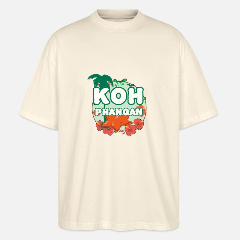 K8h Île de Pha-ngan - T-shirt bio Blaster 2.0 coupe oversize Stanley/Stella Unisexe - écru doux