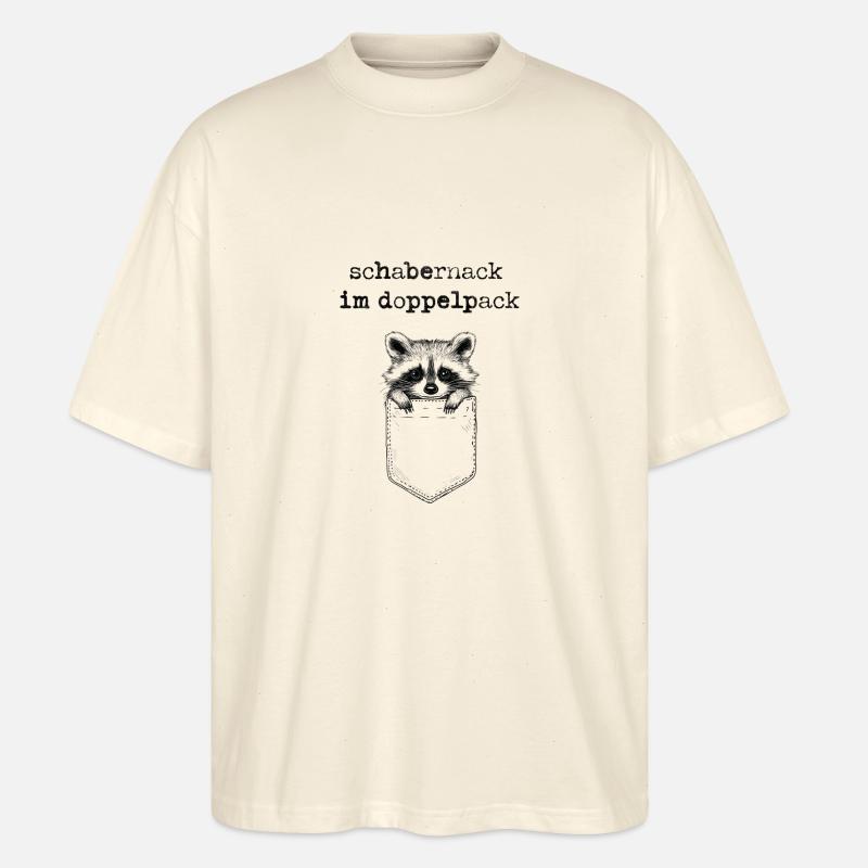 Schabernack im Doppelpack - Stanley/Stella Oversized Unisex Bio T-Shirt Blaster 2.0 - Natur