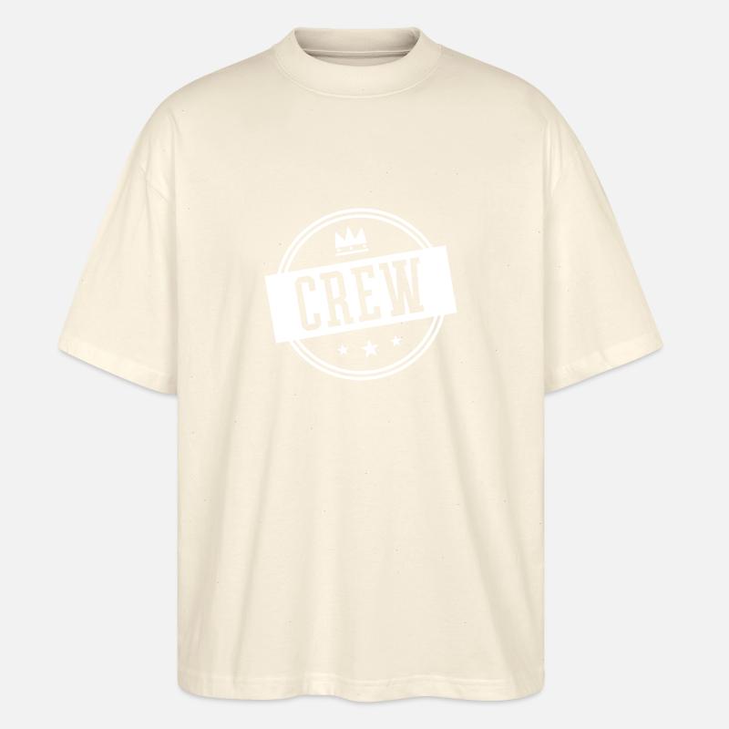 Cercle d’équipage - T-shirt bio Blaster 2.0 coupe oversize Stanley/Stella Unisexe - écru doux