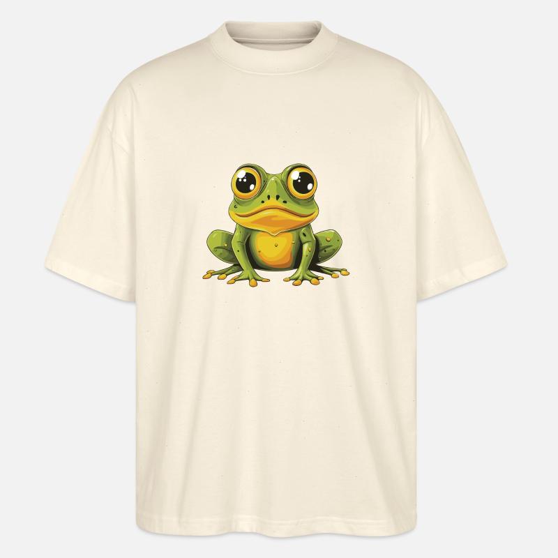 Frosch Tier - Stanley/Stella Oversized Unisex Bio T-Shirt Blaster 2.0 - Natur