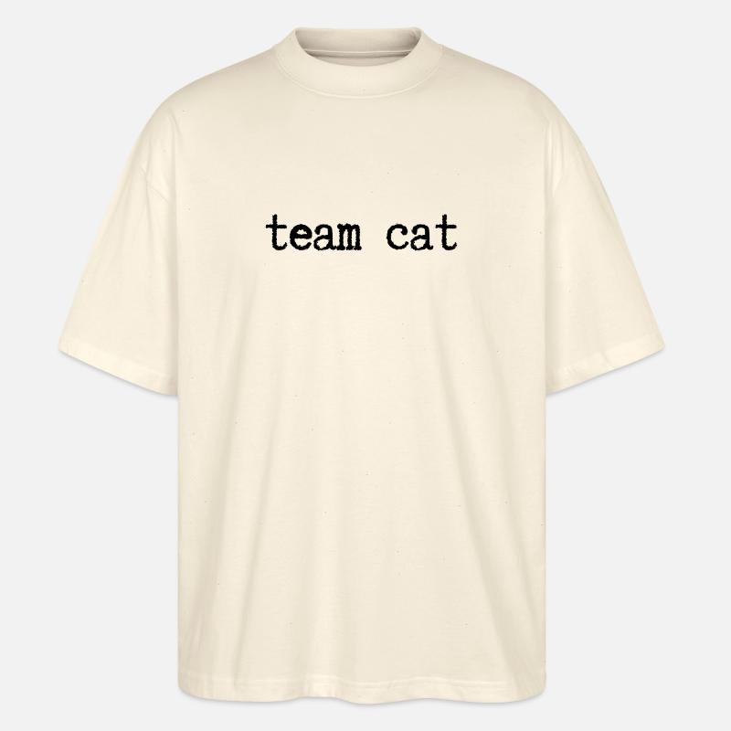 Équipe Cat - T-shirt bio Blaster 2.0 coupe oversize Stanley/Stella Unisexe - écru doux