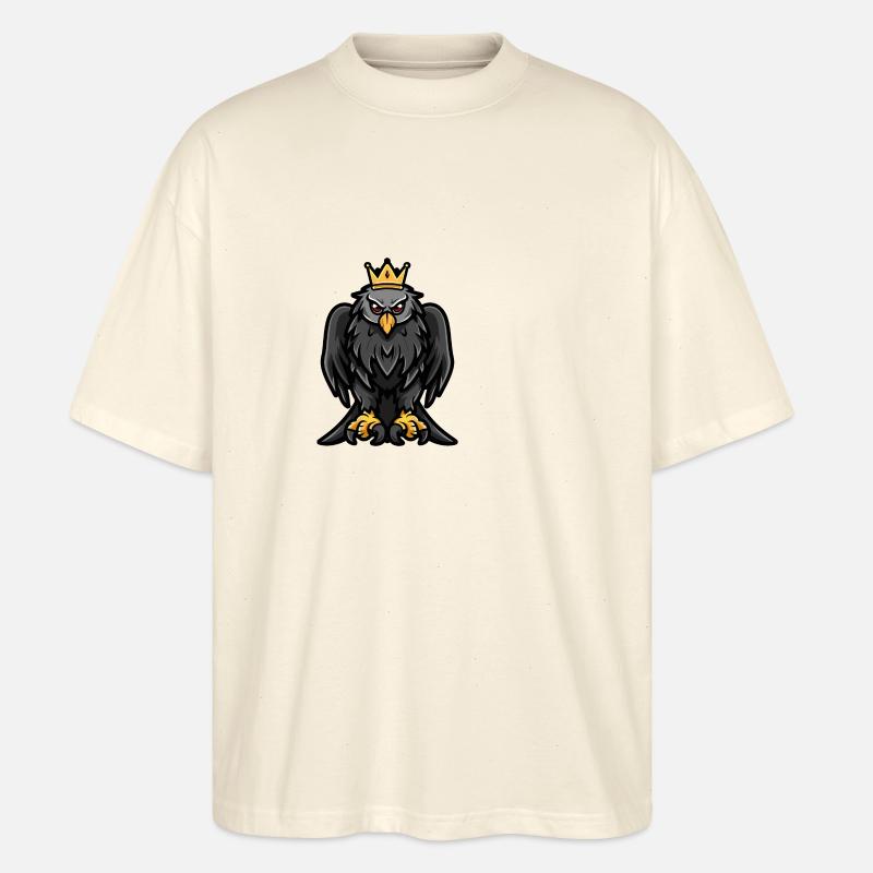 Harpyie Vogel Comic Krone - Stanley/Stella Oversized Unisex Bio T-Shirt Blaster 2.0 - Natur