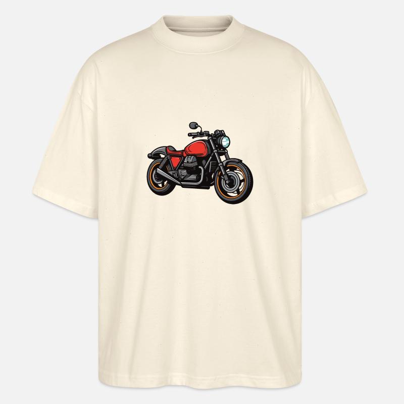 Motorrad Biker - Stanley/Stella Oversized Unisex Bio T-Shirt Blaster 2.0 - Natur