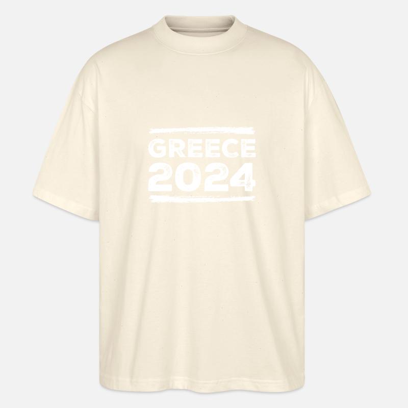 Grèce 2024 Dicton - T-shirt bio Blaster 2.0 coupe oversize Stanley/Stella Unisexe - écru doux