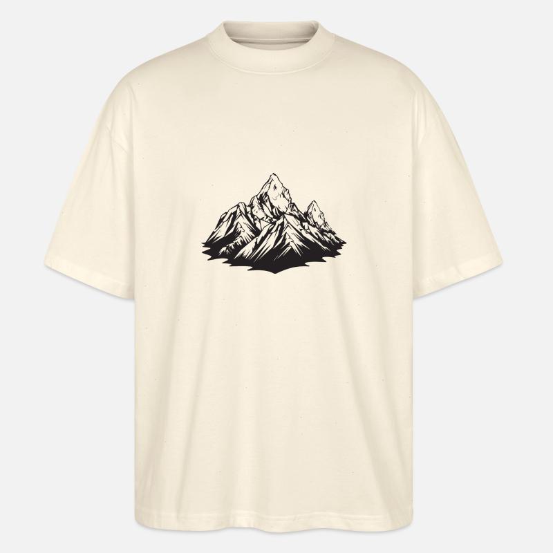 Berge Landschaft - Stanley/Stella Oversized Unisex Bio T-Shirt Blaster 2.0 - Natur
