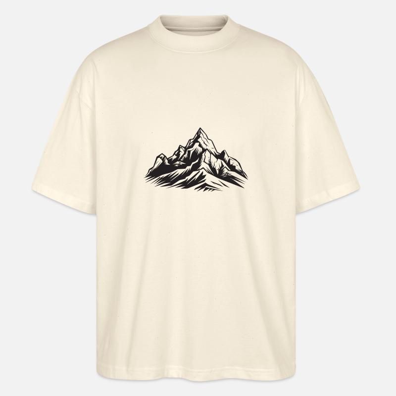 Berge Landschaft - Stanley/Stella Oversized Unisex Bio T-Shirt Blaster 2.0 - Natur