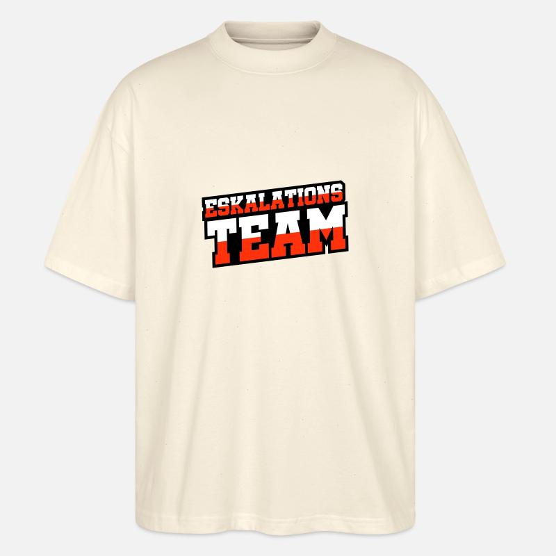 Eskalations Team - Stanley/Stella Oversized Unisex Bio T-Shirt Blaster 2.0 - Natur