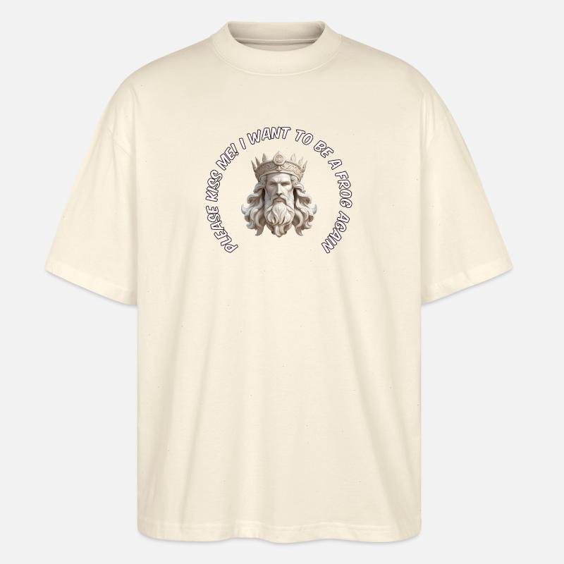 Prinz oder Frosch - Stanley/Stella Oversized Unisex Bio T-Shirt Blaster 2.0 - Natur